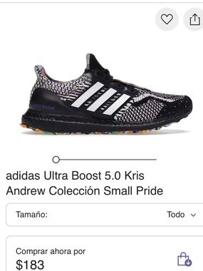ADIDAS KRIS ANDREW COLECCIÓN SMALL  PRIDE Ultra Boost 5.0 - Black with Multicolo